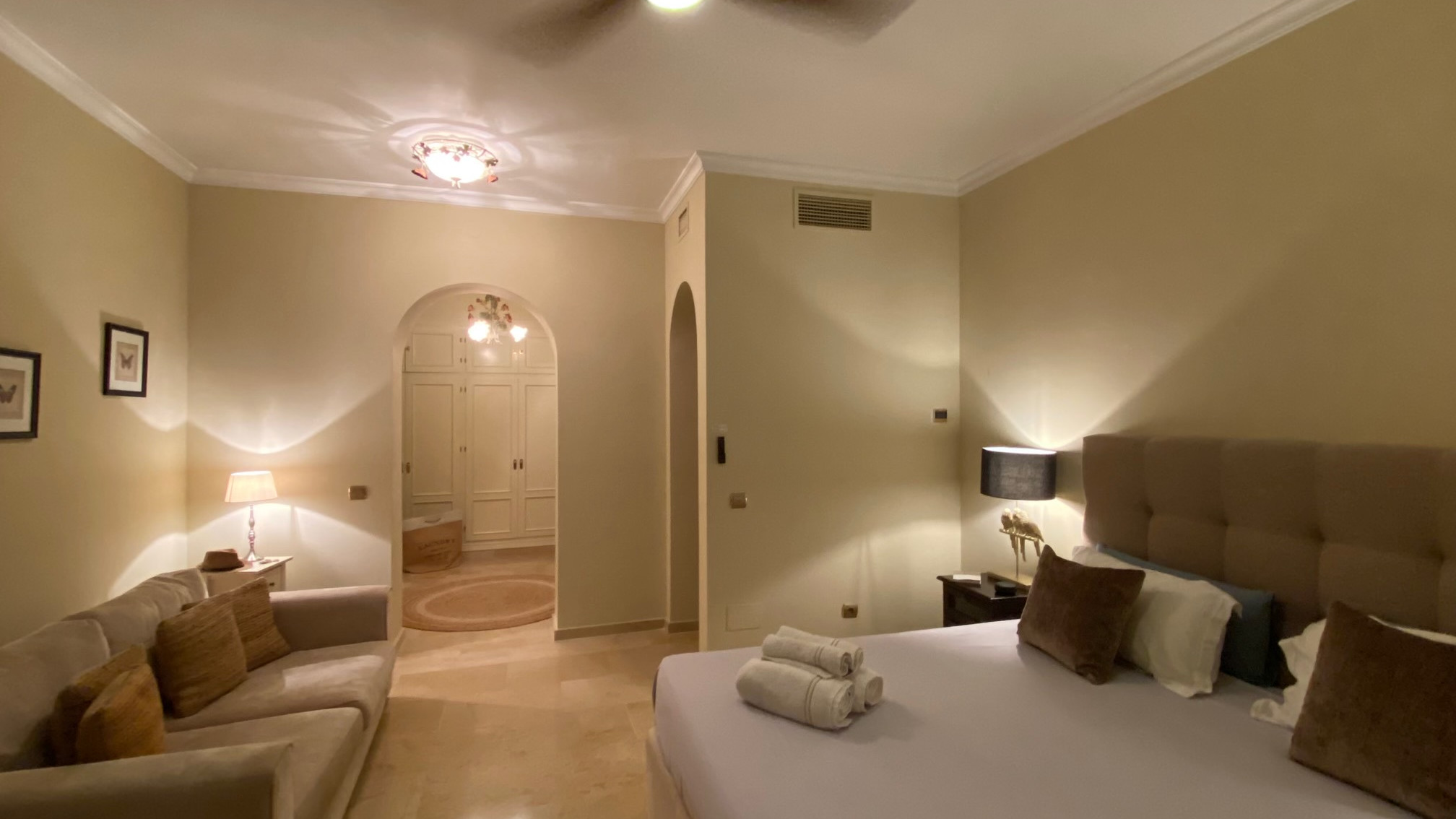 Bedroom 303 - all bedrooms now with ceiling fans